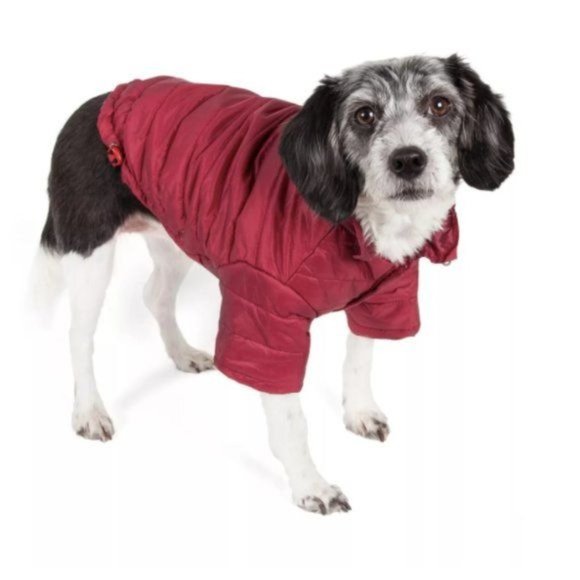 Pet Life Packable Light Weatherproof Coat Sz L 18-20" Sporty Avalanche - Picture 1 of 3